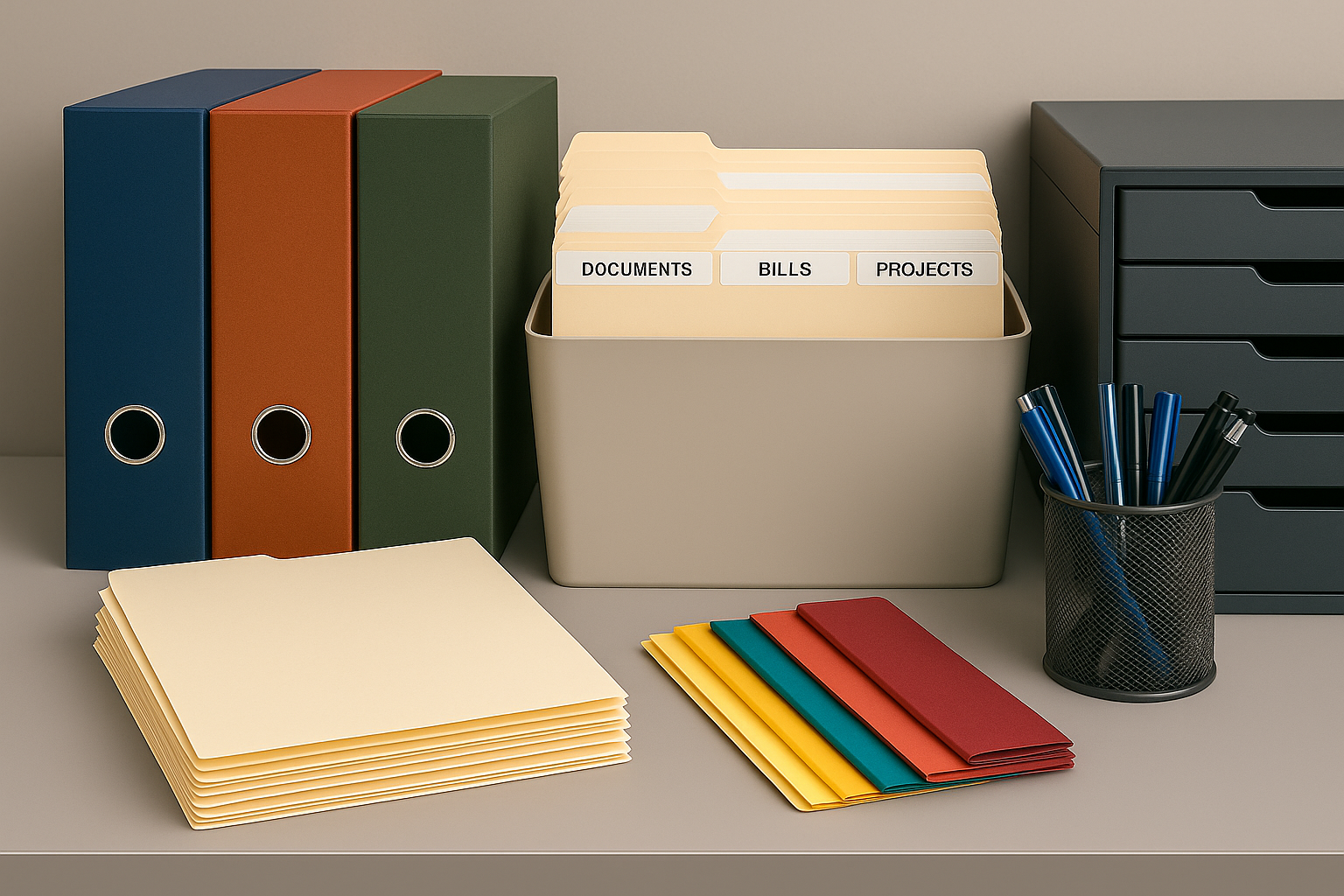 Files folders and organizers